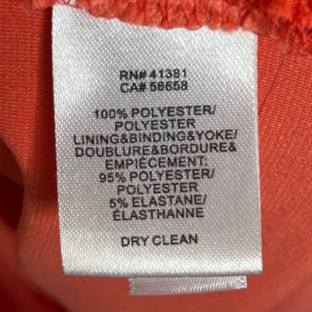 LAUREN RAPLH LAUREN | Sleeveless Coral Calla Lily Lace Mesh Dress | Size 0 - Picture 10 of 13